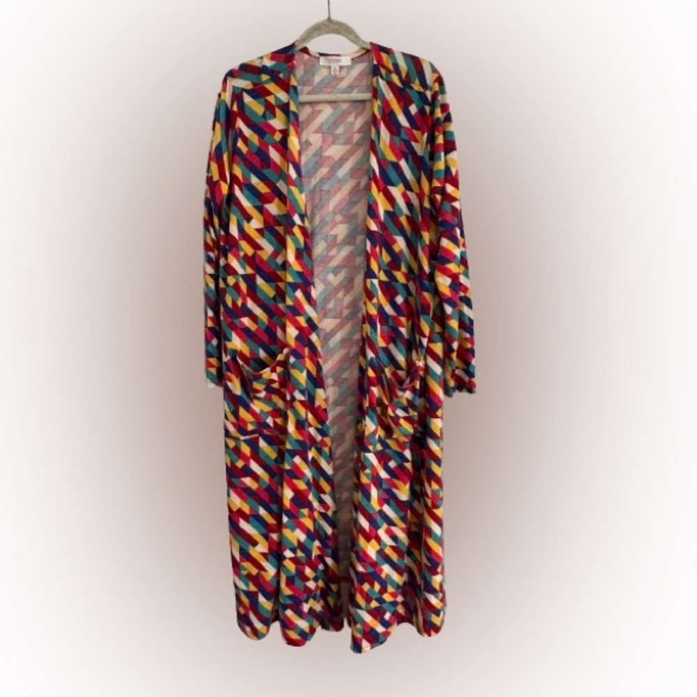 LuLaRoe multicolored Duster Cardigan XL